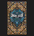 whiskey label with old frames vector image vector image