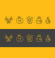 simple halloween icons set vector image vector image