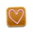 cookie thumbs up icon vector image vector image