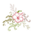 vintage floral composition vector image