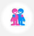 friend template logo vector image