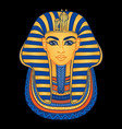 king tutankhamun mask ancient egyptian pharaoh vector image