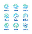 logo globe vector image
