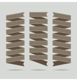 ribbon set vector image vector image