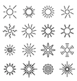 sun icons vector image