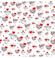 valentines day seamless vector image