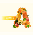 vitamin a image vector image