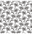 black and white floral pattern vector image
