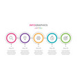 infographic label 5 options or steps vector image