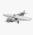 passenger airplane corncob or plane aviation vector image vector image