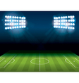 soccer field stadium vector image vector image