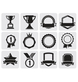 black award set vector image vector image