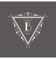 vintage frame - monogram or calligraphic design vector image