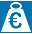 euro weight standard icon vector image