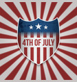 fourth of july sign design template vector image
