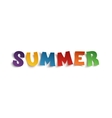 summer hand drawn typeface vector image vector image