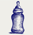 baby bottle vector image vector image