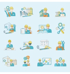 Engineer concept icon Royalty Free Vector Image