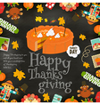 happy thanksgiving card vector image