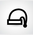santa hat icon vector image vector image