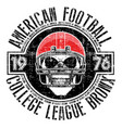 american football - vintage print for boy vector image
