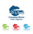 car wash logo cleaning washing and service vector image vector image