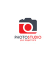 photography theme logotype vector image