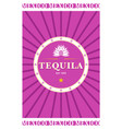 tequila laber vector image vector image