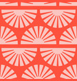 seamless pattern with abstract shapes in orange vector image vector image