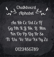 chalked alphabet vector image