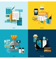 restaurant services set vector image vector image