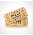 cinema tickets vector image vector image