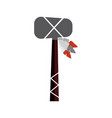 tomahawk native american indian weapon vector image vector image