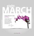 womens day greeting card vector image