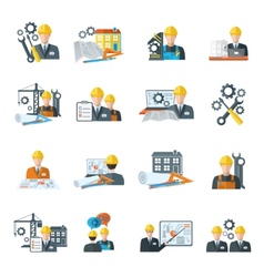 Engineer concept icon Royalty Free Vector Image