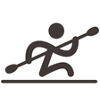 rowing and canoeing icon vector image