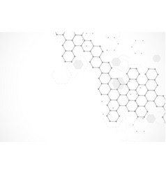 Science network pattern connecting lines and dots Vector Image