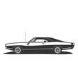 american muscle car vintage hot rod with power vector image vector image