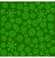 bacteria virus microbe seamless pattern vector image vector image