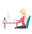 work at home during covid-19 quarantine virus vector image