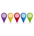 color pins vector image vector image