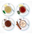 hot drinks vector image vector image