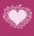 valentine heart vector image vector image