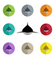 group of sharks vector image vector image