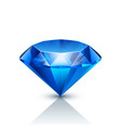 blue jewels on white vector image vector image