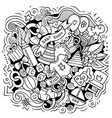 baby cartoon doodle funny children vector image