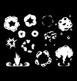 comic explosion cartoon spark effect and magic vector image