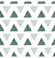 forest green and white triangles pattern vector image vector image