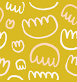 seamless doodle pattern abstract shapes cute vector image vector image