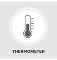 thermometer flat icon vector image vector image